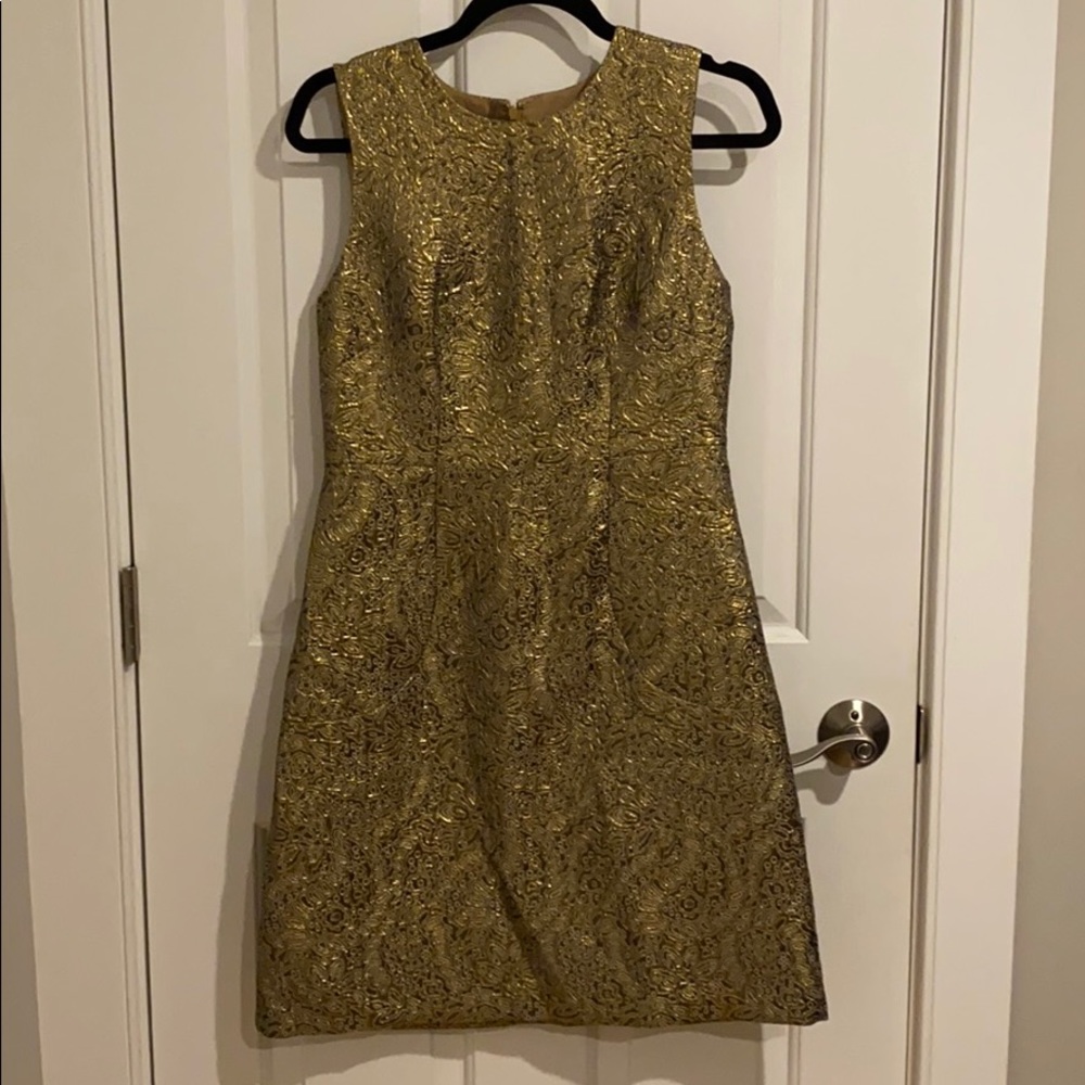 Gold embroidered dress
